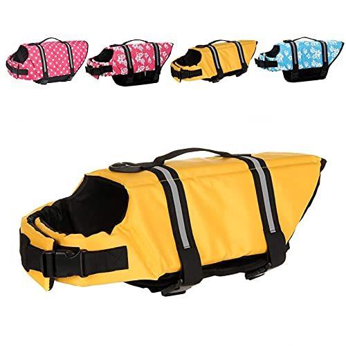 超人気 Metgladペット 犬用ライフジャケット 調節可能 水泳救命胴衣 小型犬 中型犬 大型犬 猫用 水遊び用 運動用 救急服 犬の安全を守る 水泳必需品 新しい到着 Www Sei Ba Gov Br
