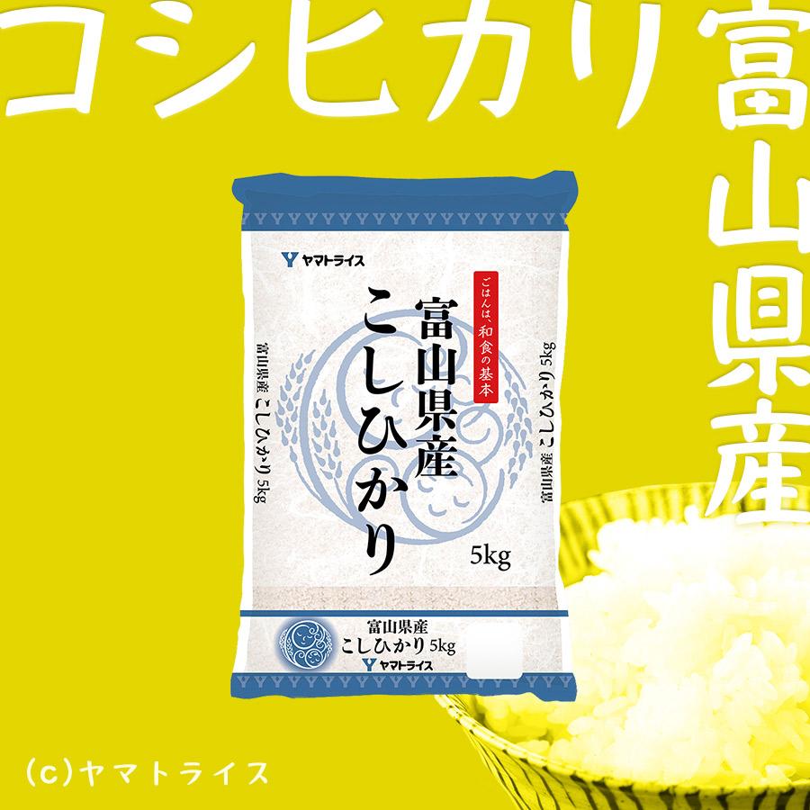 ヤマトライス 【祝!特A】富山県産 コシヒカリ 5kg お米 米 白米 ヤマトライス 【祝!特A】富山県産 コシヒカリ 5kg お米 米 白米