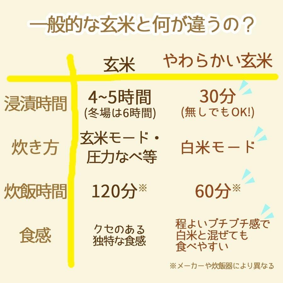 玄米 コシヒカリ 白米と同じように炊けるやわらかい玄米 4kg 2kg×2 富山県産 令和5年産 【栄養機能食品】ビタミンB6 ビタミンE｜yamatorice｜08