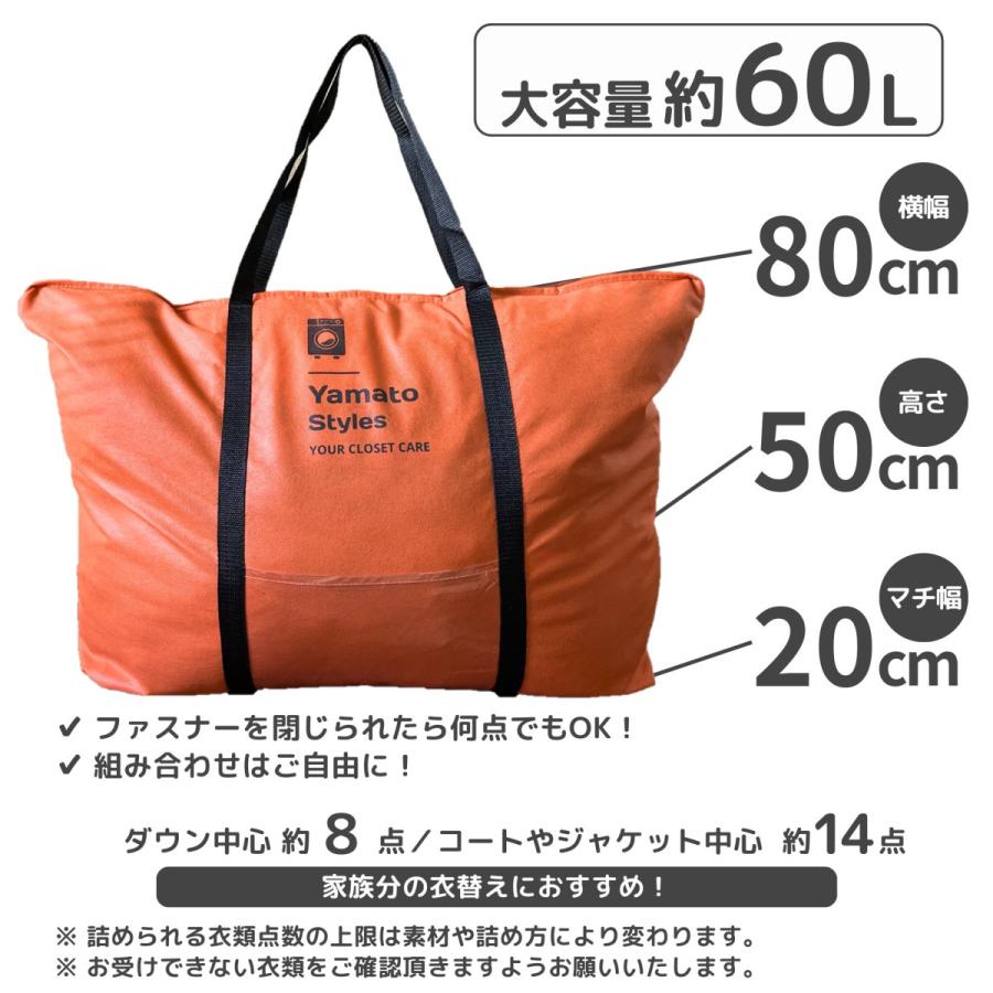 衣替え 宅配クリーニング コート ダウン アウター 保管 詰め放題 点数上限無し Lサイズ 家族分 長期保管 冬物 まとめて 収納 整理 クローゼット 送料無料の画像