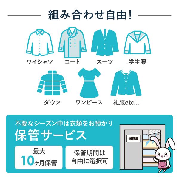 スタンダードコース 宅配クリーニング 宅配 夏物限定 20点 まで 詰め
