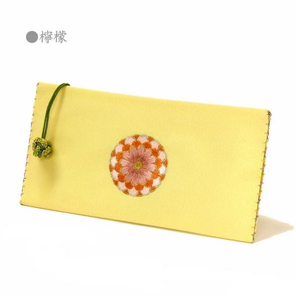 京都 上七軒あだち つづれ織り 単札入れ 【ご縁菊】 和装小物 銀座