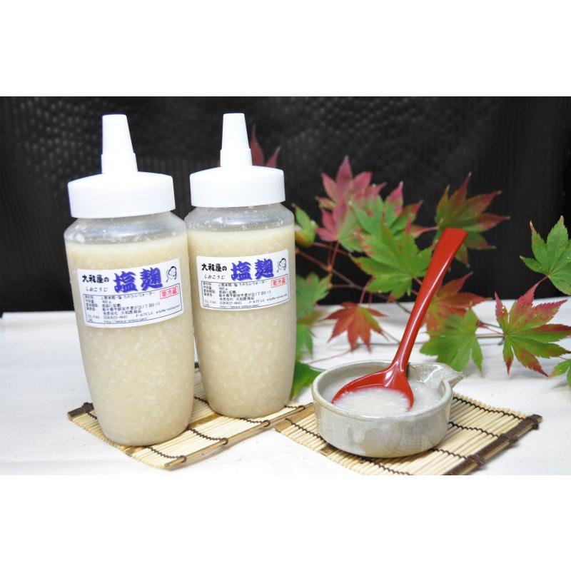 塩麹（中ボトル入り） 200g 無添加天然塩こうじ : 大和屋味噌麹店