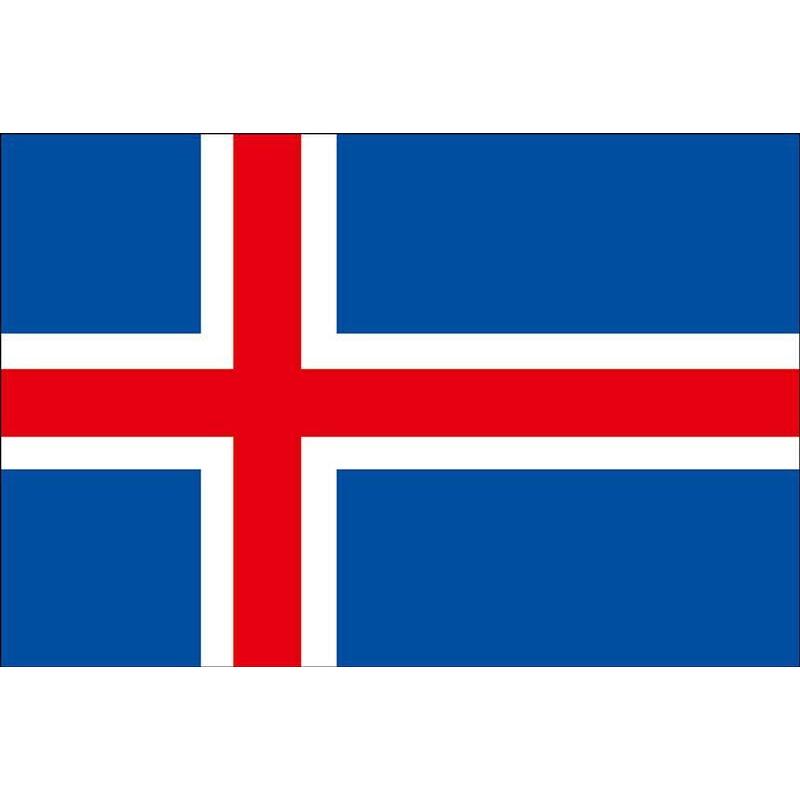 万国旗・世界の国旗アイスランド国旗(180cm幅 エクスラン)