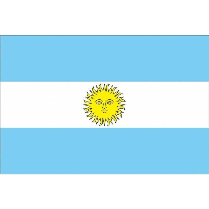 万国旗・世界の国旗アルゼンチン国旗(180cm幅/エクスラン)