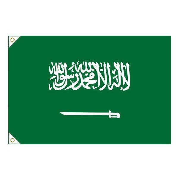 万国旗・世界の国旗サウジアラビア国旗(135cm幅 エクスラン)