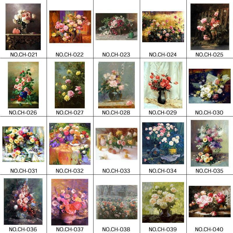 送料無料カタログからの油絵制作花の絵F10号