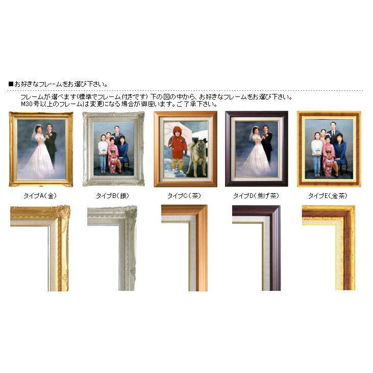 送料無料写真からの油絵制作人物(肖像画) 3〜5人F12号の画像