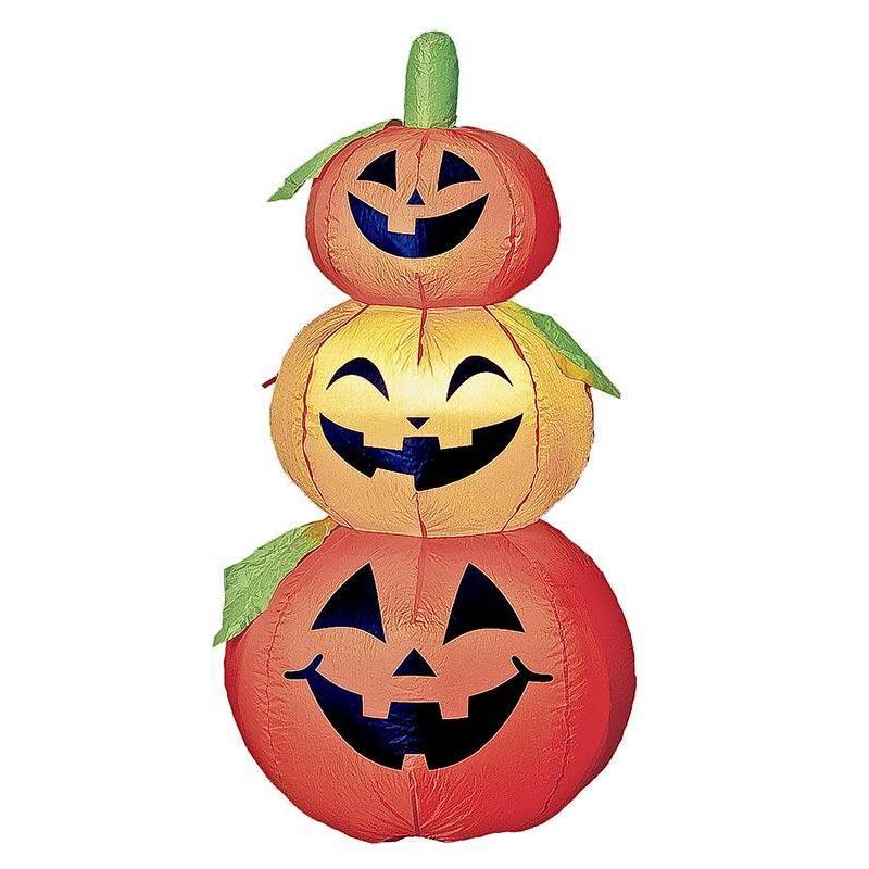 店舗・イベント用品ハロウィン120cmインフレータブルパンプキンタワー