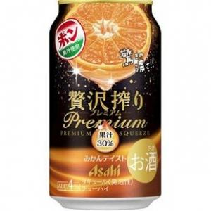 アサヒ 贅沢搾り プレミアムみかんテイスト 350ml 4度 24本入り【5,000
