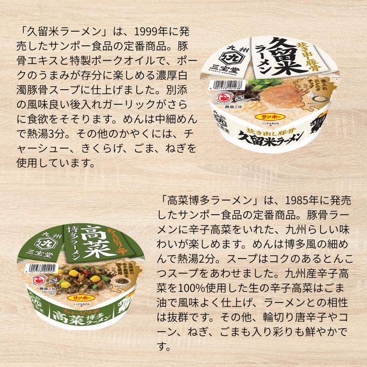 サンポー食品 九州ご当地 カップ麺 詰め合わせ 12種類12個 焼豚
