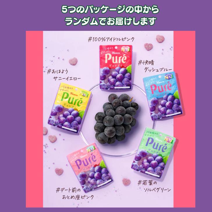 Pure(カンロ) ピュレグミ 6種アソート 6個セット カンロ マスカット