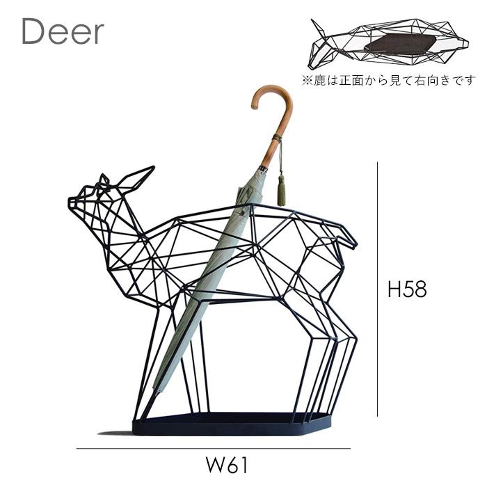 特典付 シャドーワイヤーアンブレラスタンド ディア ペンギン 傘立て