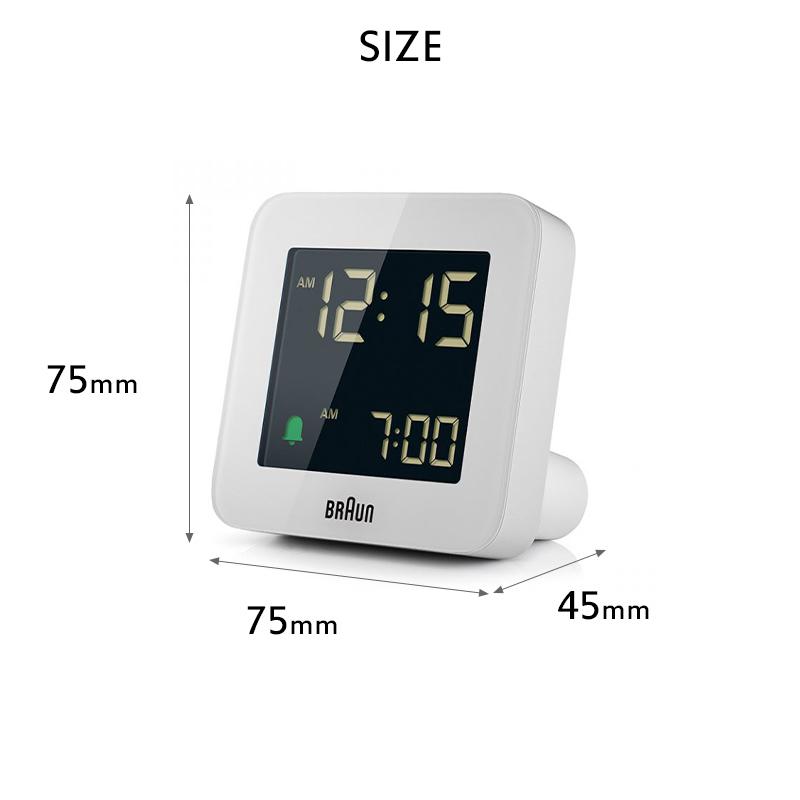 BRAUN 特典付 ブラウン デジタルクロック BC09 ブラック