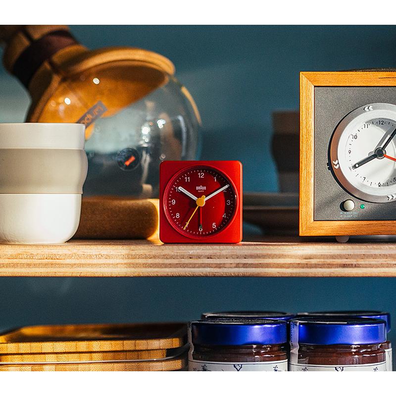 BRAUN 特典付 ブラウン アラームクロック BC02 ブルー レッド