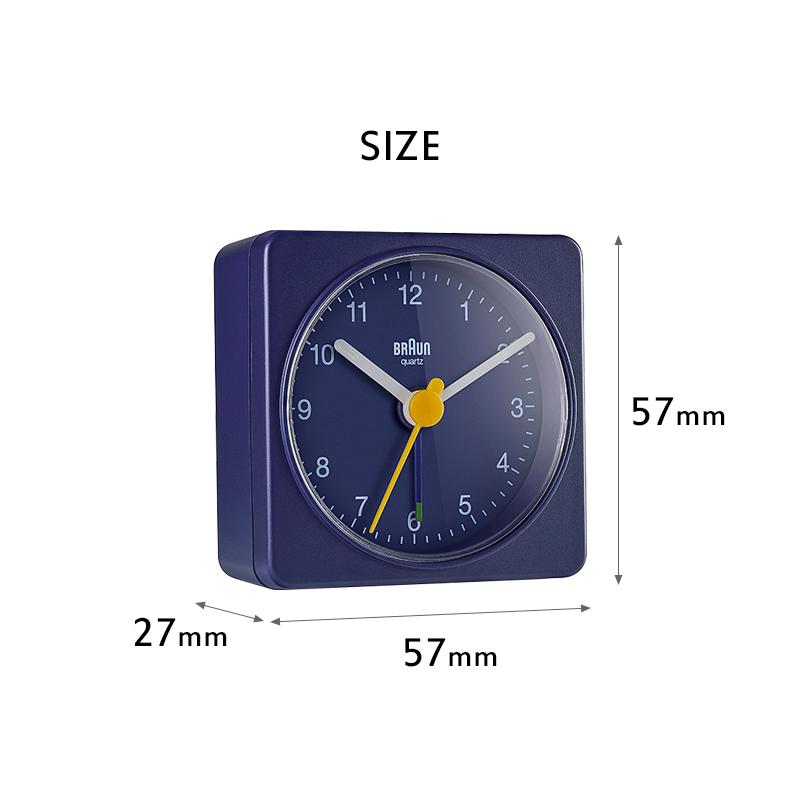 BRAUN 特典付 ブラウン アラームクロック BC02 ブルー レッド