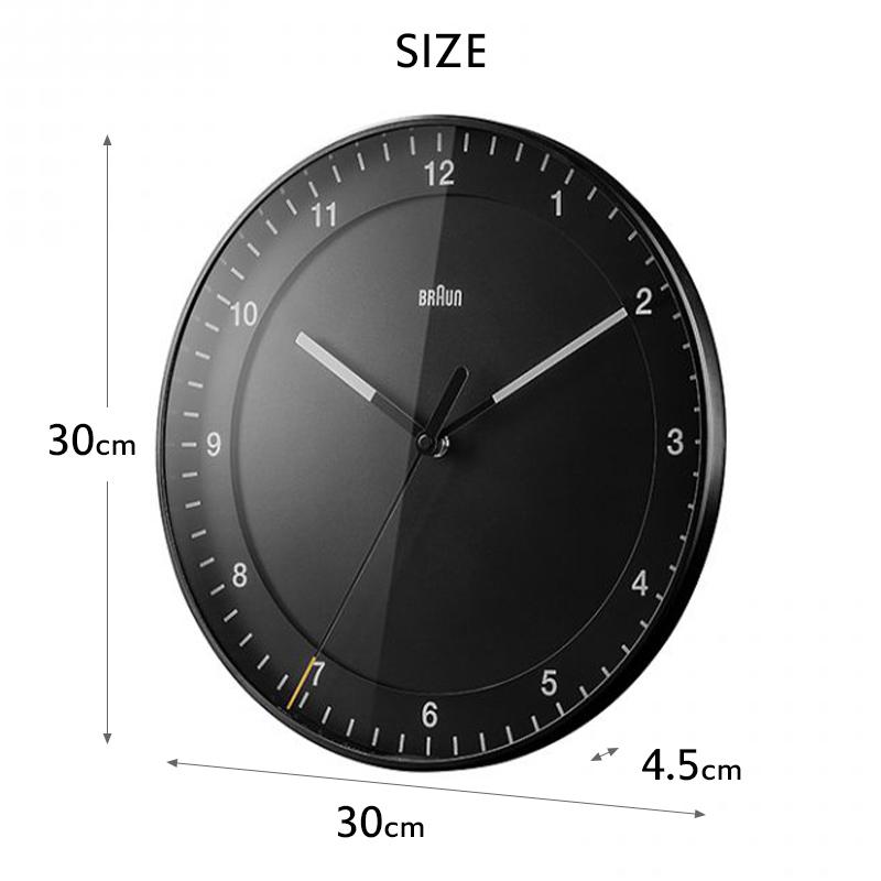 BRAUN（ブラウン） 特典付 ウォールクロック BC17 ブルー レッド