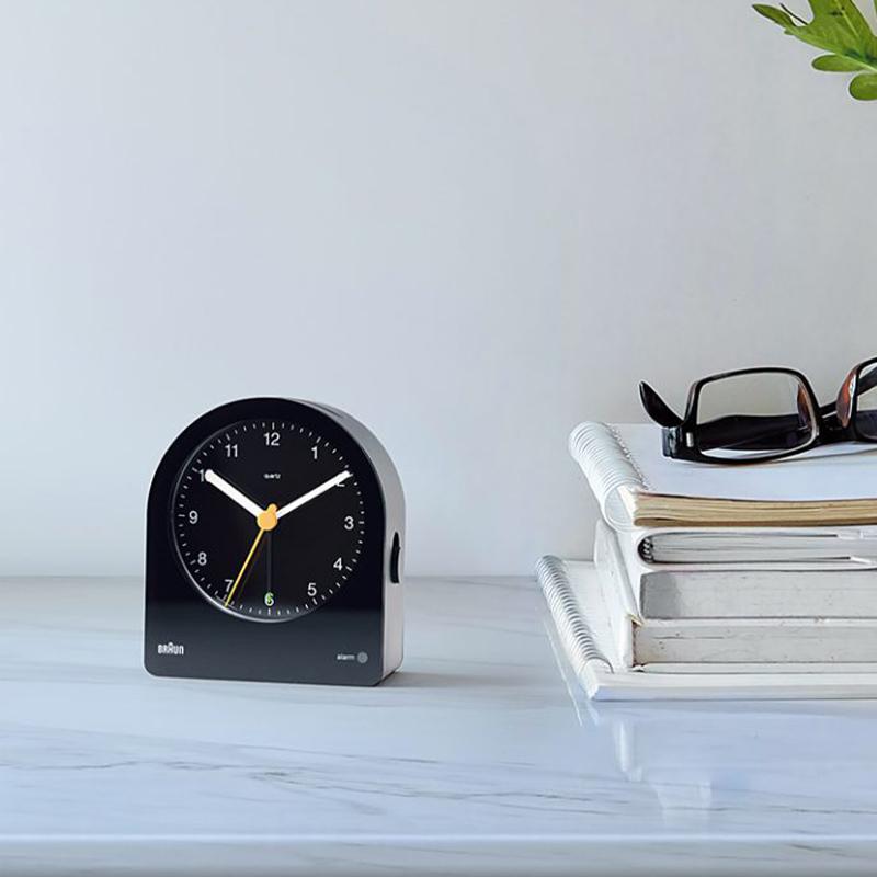 BRAUN（ブラウン） 特典付 アラームクロック BC22 ブラック ホワイト