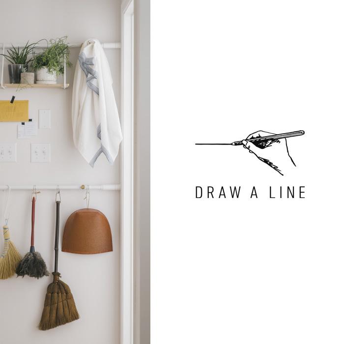 DRAW A LINE ドローアライン テンションロッドB 突っ張り棒 横 縦 115