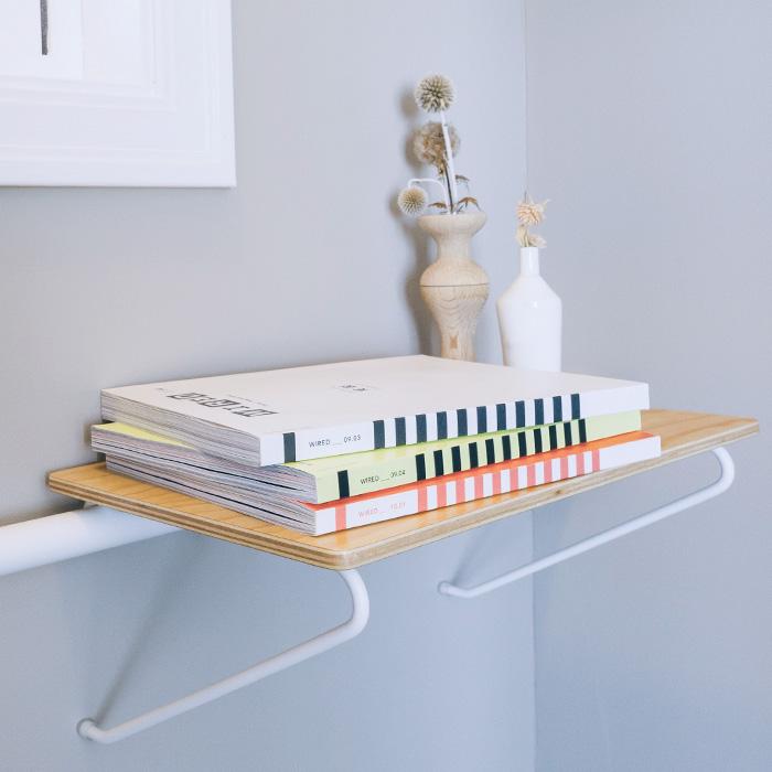 DRAW A LINE ドローアライン シェルフA 突っ張り棒 用 パーツ 横