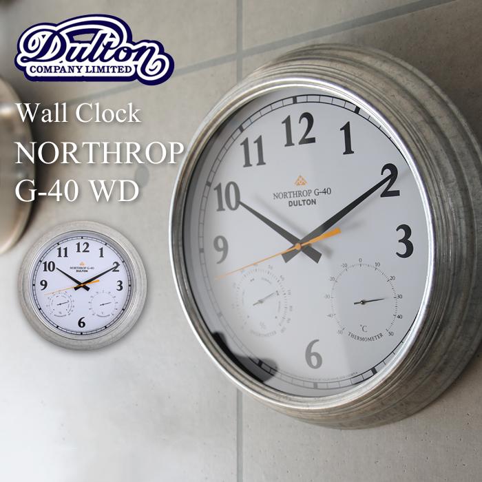 壁掛け時計 直径40cm DULTON/ダルトン Wall clock Northrop G-40 WD ウォールクロック ノースロップ  K725-926WD 時計 壁掛け 掛け時計 レトロ : dulton-g40wd : くらしのもり Yahoo!ショッピング店 - 通販 -