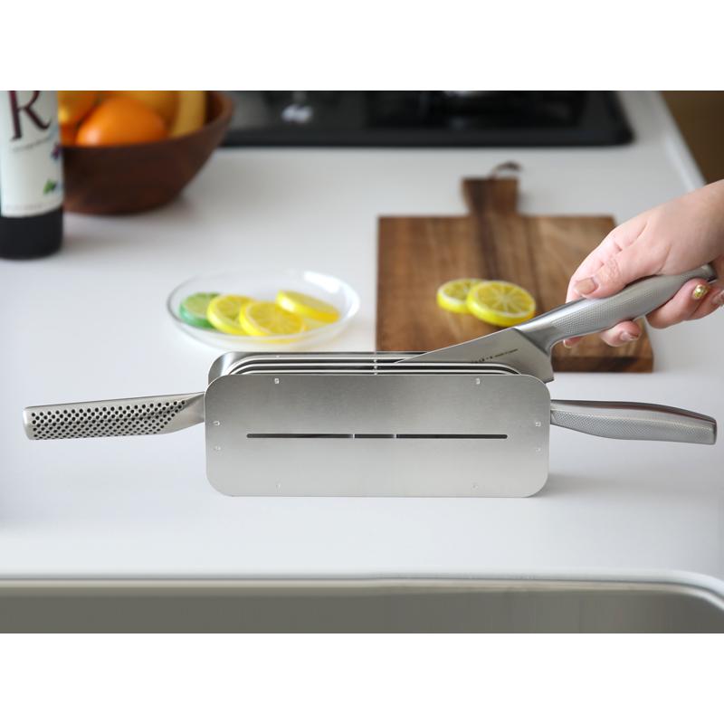 【未使用】ハナウタ／包丁スタンド hanauta 包丁スタンド SR シルバー ハナウタ ナイフスタンド