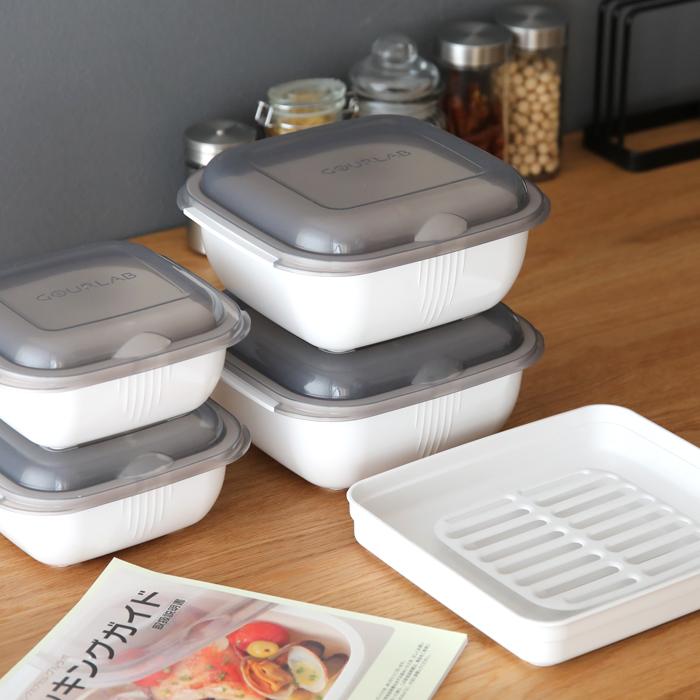 新品　GOURLAB 保存容器セット GLB-MS 日本製　2個セット 楽天市場】【9月10日ポイント最大10倍祭】【レビュー特典付