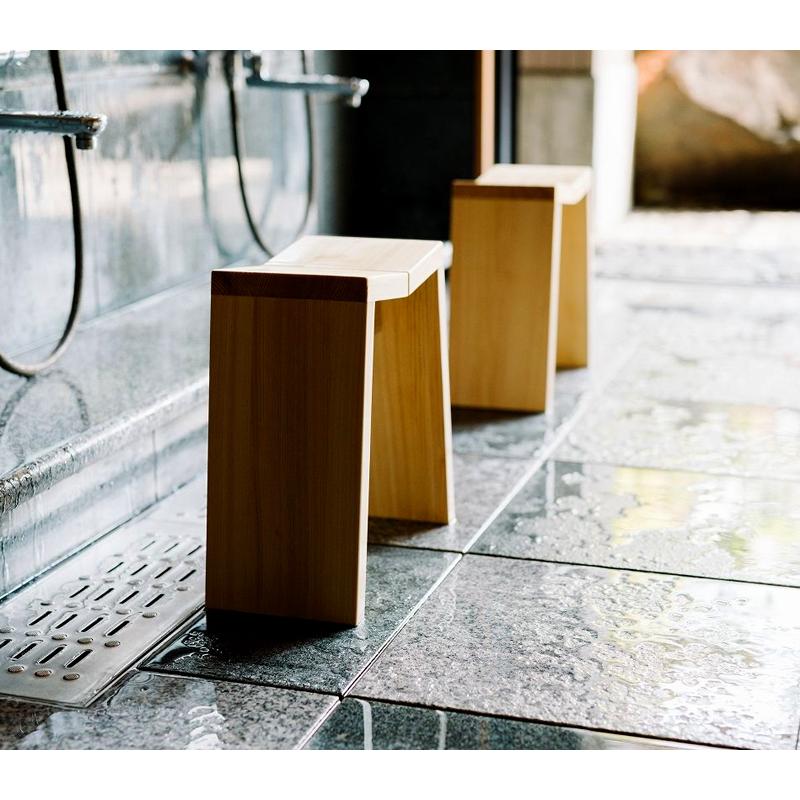 木曽生活研究所 特典付 木曽の檜でつくった風呂椅子 バスチェア 風呂