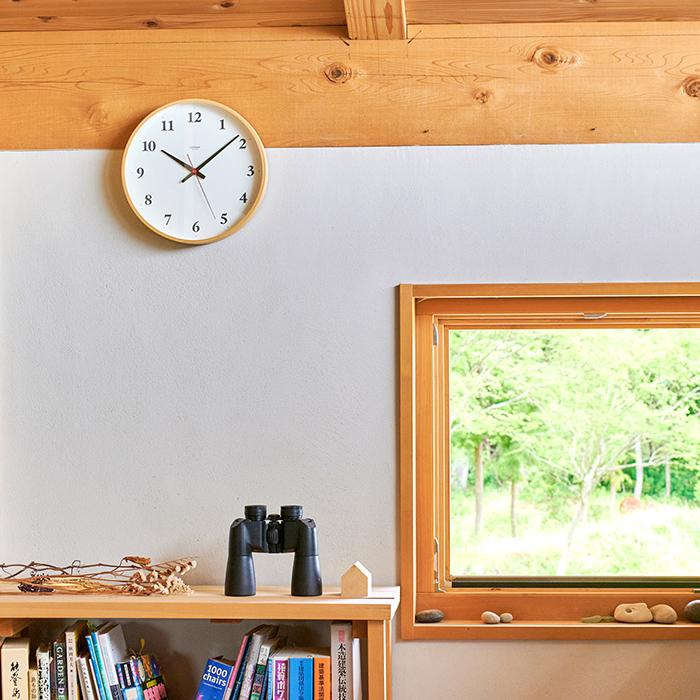 Lemnos Plywood clock電波時計 ナチュラル アナログ254mm Lemnos - Plywood Clock – JINEN