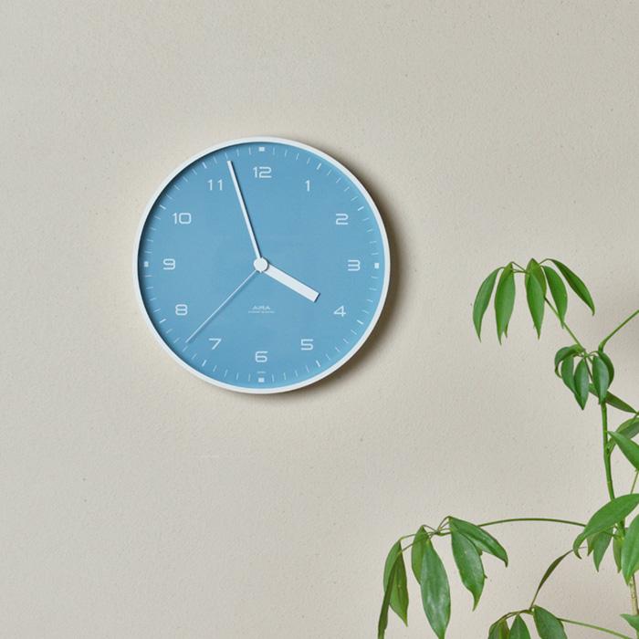 Lemnos AIRA 掛時計／置時計 アナログ ネイビー Lemnos 特典付 レムノス AIRA (エアラ) 掛け時計 スタンド 時計