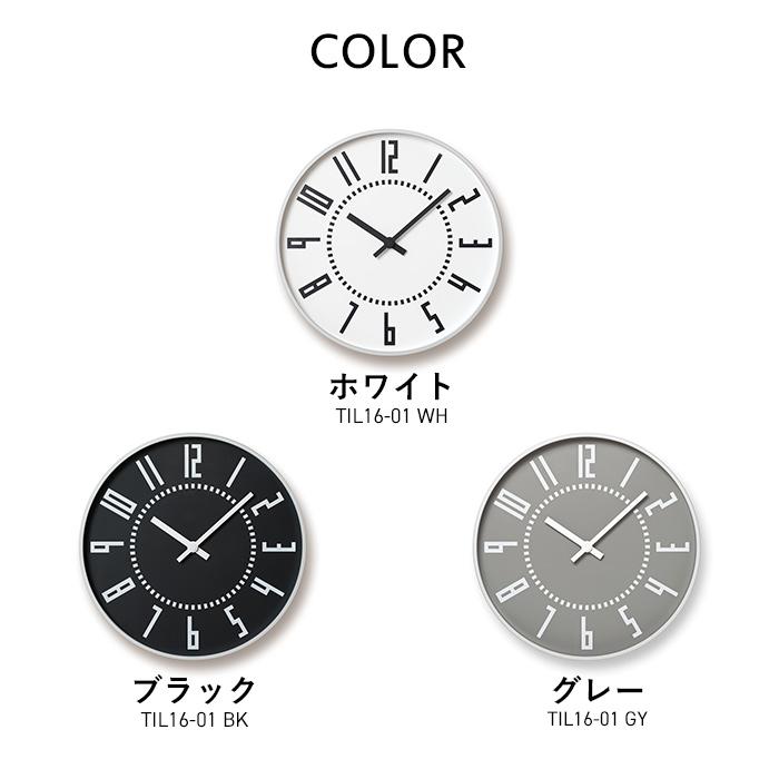 レムノス　掛け時計　エッジクロック　ホワイト　モダン　インテリア　lemnos Lemnos（レムノス） 特典付 eki clock エキ クロック TIL16-01 時計