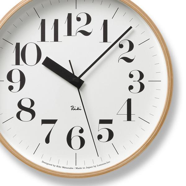 Lemnos Riki Clock ｜ WR20-02 ｜ 電波式掛け時計 Lemnos 特典付 レムノス 掛け時計 リキクロック 電波時計 WR20-02 時計