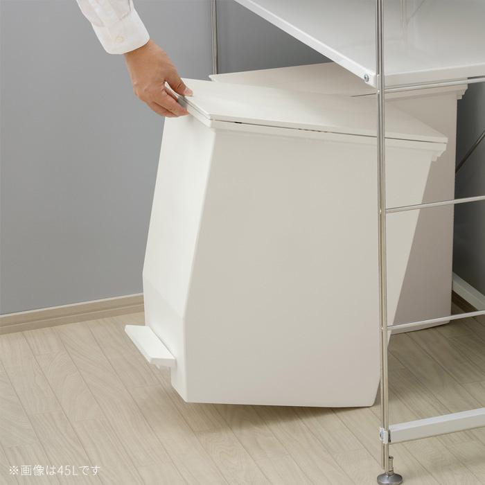 未使用 SOLOW ペダルオープンツイン 35L ホワイト ゴミ箱 2個セット komonosennka_2311rs018