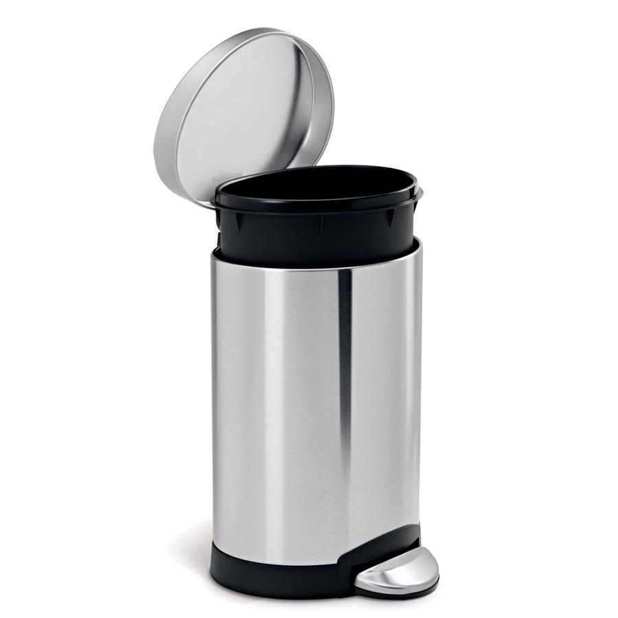 simplehuman（シンプルヒューマン） 保証付 6L セミラウンド ステップ