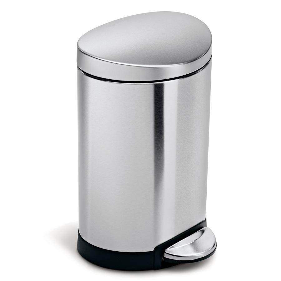 simplehuman（シンプルヒューマン） 保証付 6L セミラウンド ステップ