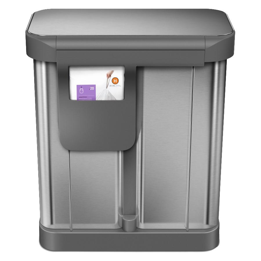 シンプルヒューマン レクタンギュラーステップカン 30L シルバー 楽天市場】旧商品 シンプルヒューマン レクタンギュラーステップ