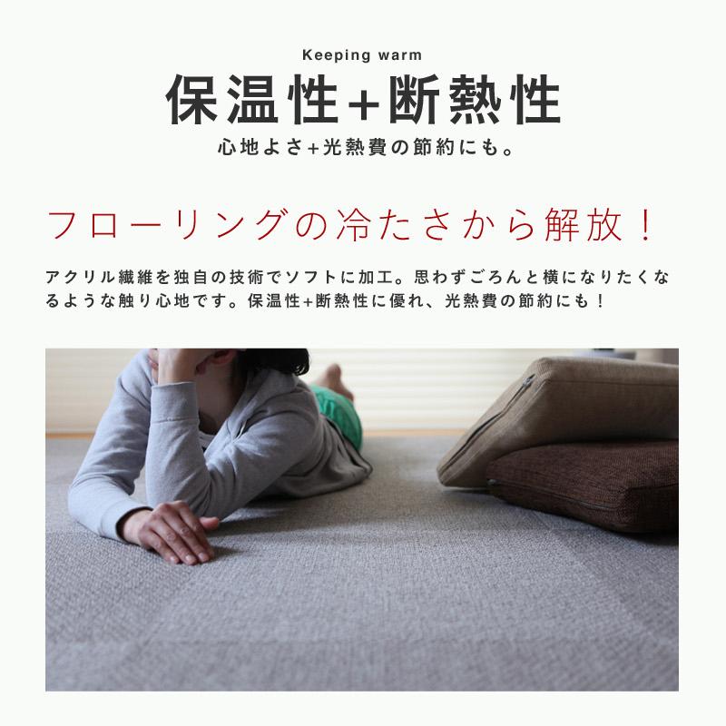 防音カーペット 静床ライト 4ケースセット（40枚） 50×50cm 全10色 