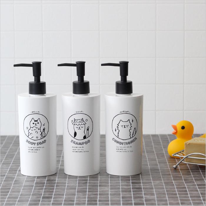 特典付 ネコバス ディスペンサー ボトル 3点セット 500ml セット