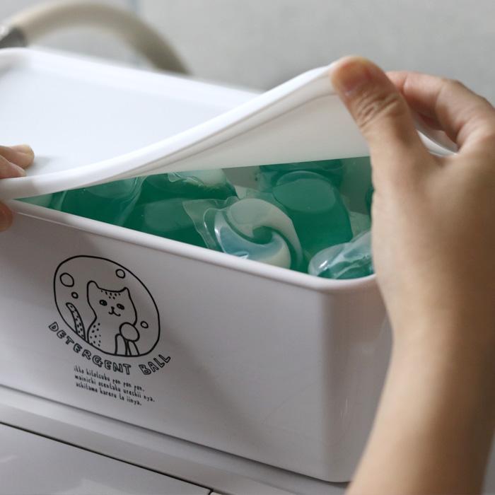 特典付 洗濯洗剤用詰替え容器 ネコランドリー デタージェントBOX L