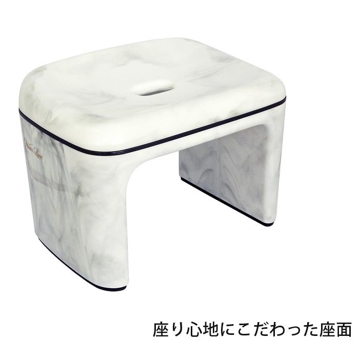 ウォーターランド 風呂椅子角 Lx バスチェア 風呂いす イス おしゃれ お風呂 浴室 大理石調 マーブル グレー ブラウン グリーン 防カビ 日本製 シンカテック くらしのもり 通販 Paypayモール