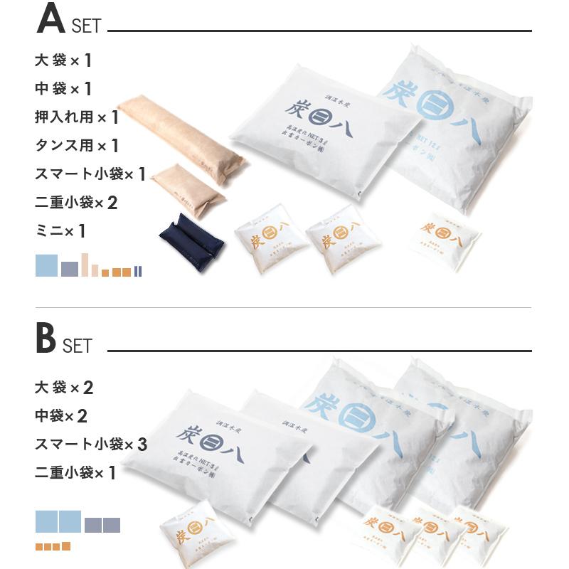 出雲カーボン 特典付 炭八 10種類から選べる お試しセット 調湿木炭