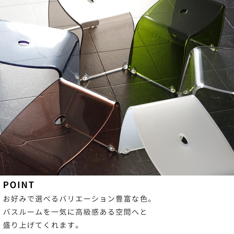 Favor フェイヴァ アクリル製 バスチェア M サイズ クリア ブラウン ブルー グリーン レッド 風呂いす 風呂イス シャワーチェア バススツール 高級感 Tpr Favor Bc001 くらしのもり 通販 Yahoo ショッピング