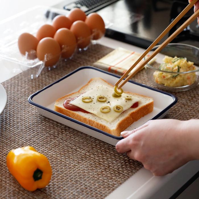 月兎印 特典付 バット 中判 05007501 琺瑯 ほうろう ホーロー 琺瑯