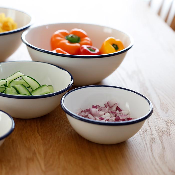 月兎印 特典付 ホーローボール 14cm ネイビー 05007506 琺瑯 ほうろう