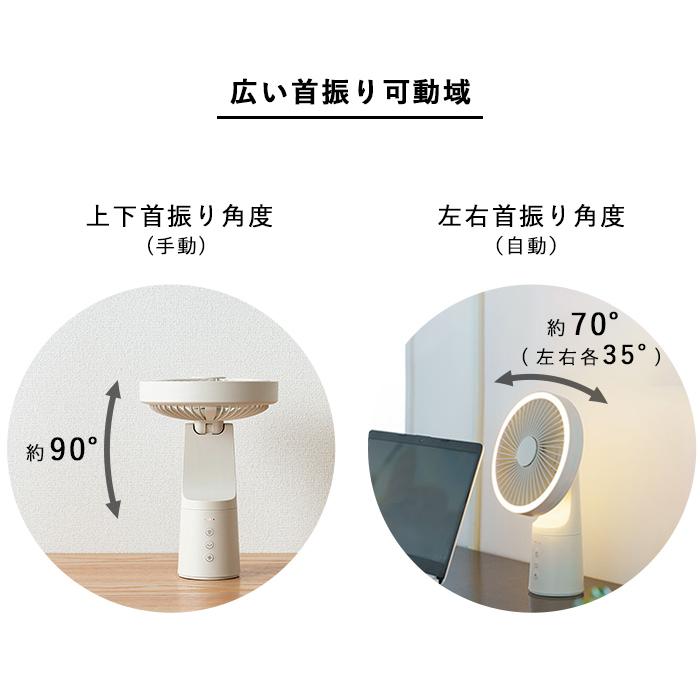 THREEUP（スリーアップ） 特典付 充電式 LEDマルチポータブルファン DF