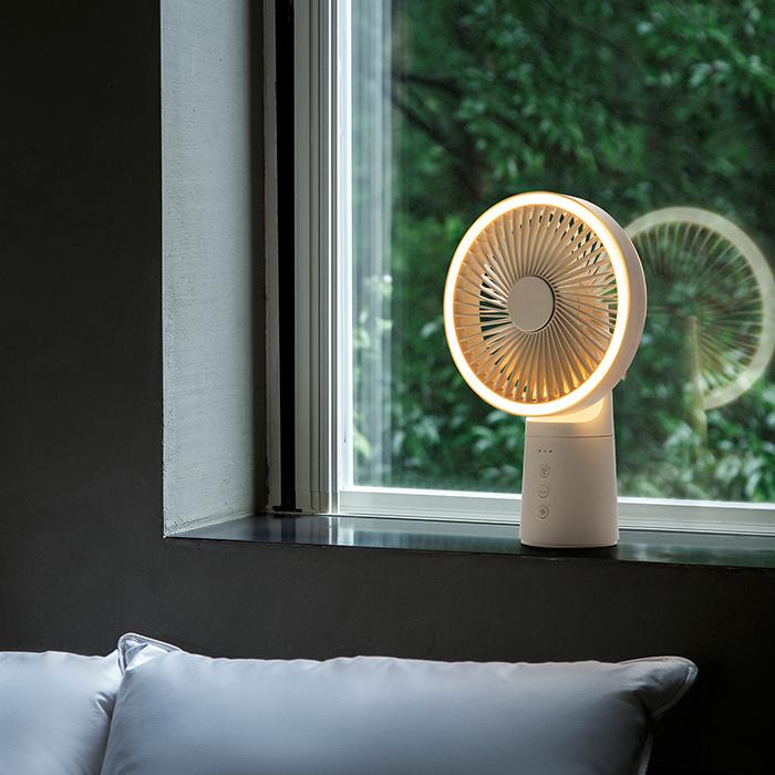 THREEUP（スリーアップ） 特典付 充電式 LEDマルチポータブルファン DF