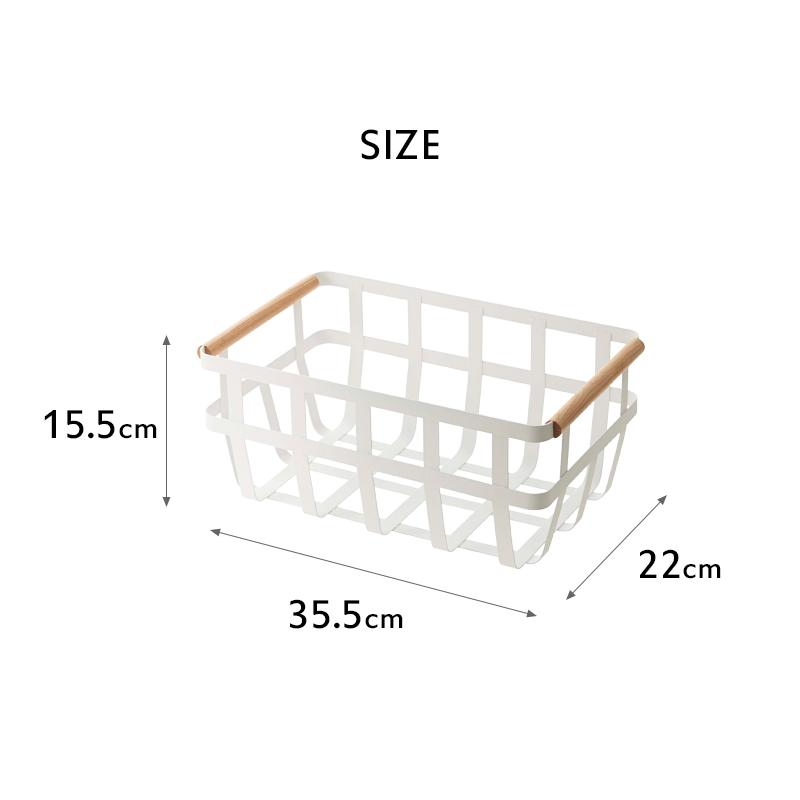 山崎実業 収納バスケット トスカ Tosca 見せる収納 カゴ 保管 ストック キッチンバスケット 生活雑貨 2507 Yamazaki Yj 2507 くらしのもり 通販 Yahoo ショッピング