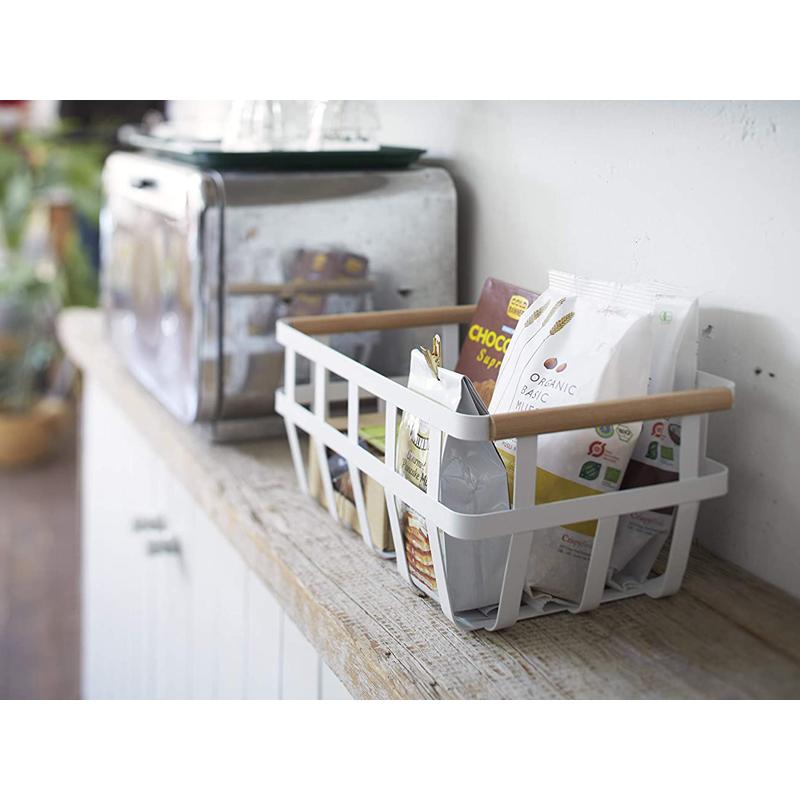 山崎実業 収納バスケット トスカ Tosca 見せる収納 カゴ 保管 ストック キッチンバスケット 生活雑貨 2507 Yamazaki Yj 2507 くらしのもり 通販 Yahoo ショッピング