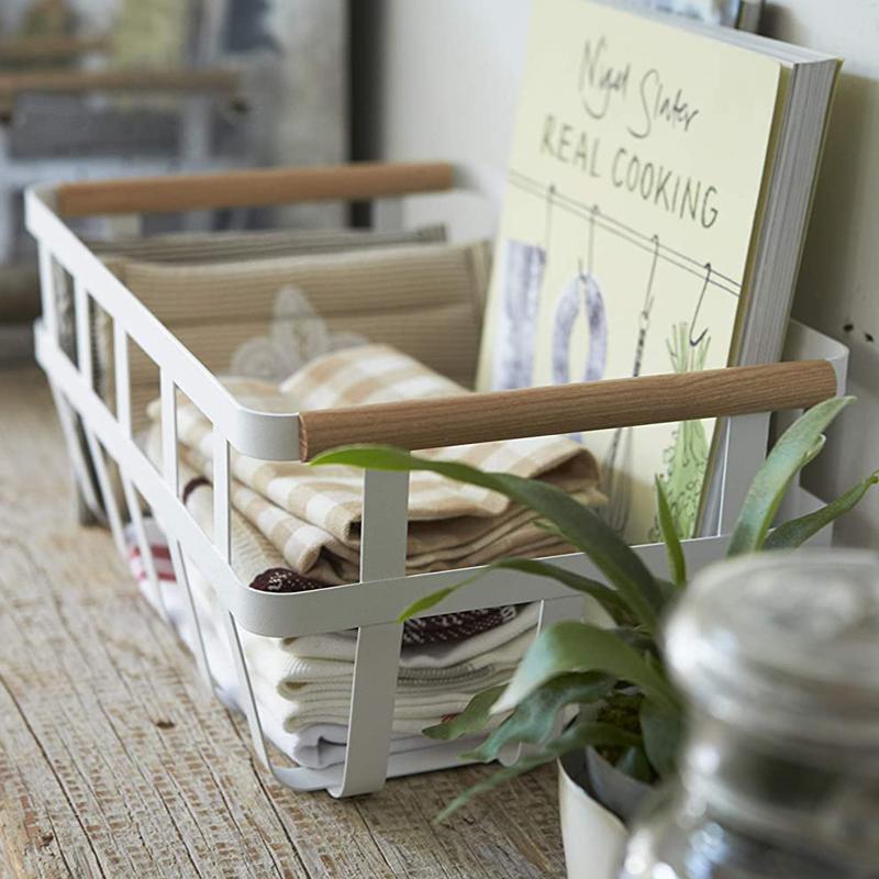 山崎実業 収納バスケット トスカ Tosca 見せる収納 カゴ 保管 ストック キッチンバスケット 生活雑貨 2507 Yamazaki Yj 2507 くらしのもり 通販 Yahoo ショッピング