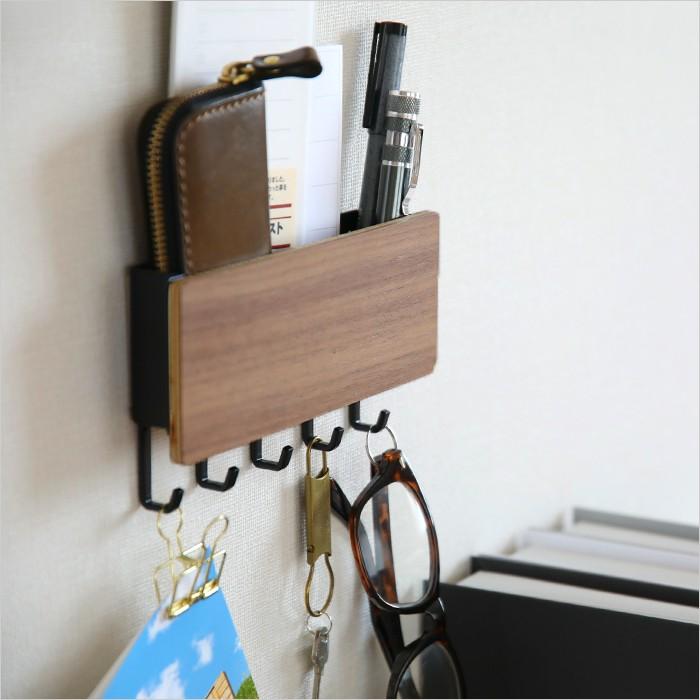 山崎実業 ホルダー付きマグネットキーフック リン Rin 2729 2730 ブラウン ナチュラル キーフック 玄関ドア 鍵収納 小物置き 木目 Yamazaki くらしのもり 通販 Paypayモール